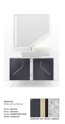 Gray Bathroom Washbasin Faucets Bathroom Furniture Italy Style Washbasin