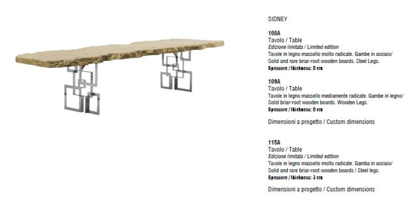 Dining table Design Luxury Italian Furniture Wood Furniture Table Wood Tables Real wood