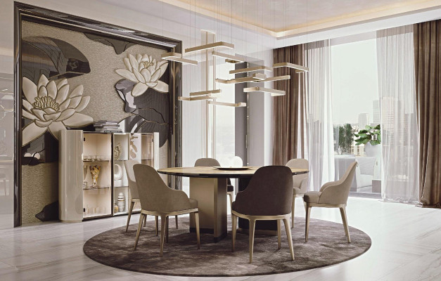 Dining room Suite Complete's Set Table + 6x Chair Design Luxury Furniture Tables new