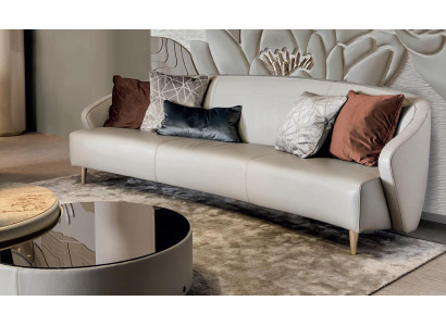 Sofa Set with Coffee table Three-seater Table Design Furniture from Italy Bizzotto 2-piece.