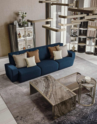 Sofa 3 Seater Coffee table Glass furniture Living room furniture Sofa Furniture Italy Bizzotto