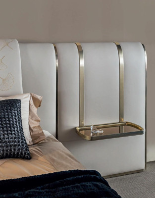 Bedroom Bed Bedside table with drawers Furniture Italian Furnishings 3pcs