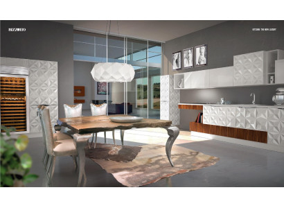 Furniture Group Suite Complete Set 5pcs. Dining table Furnishings Chairs Recliner