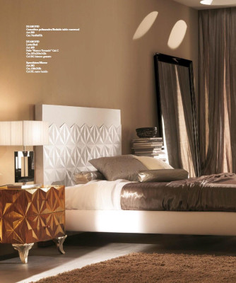 Beds Design Furniture Furnishings 3 pcs. Bedroom Set Bed with 2 bedside tables