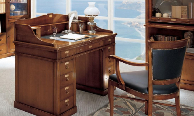 Desk Chair from Wood Armrests Office furniture Design Office Furnishings 2pcs