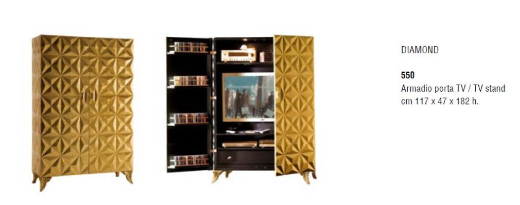 Wall unit tv wall unit Wood Real wood TV cabinet TV Wardrobe extension wall Italy new
