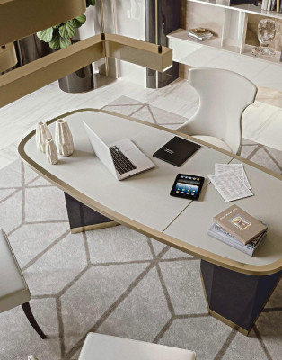 Computer desk work table Office desk Office furniture Furniture Natural wood furniture Bizzotto new