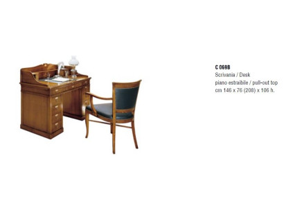 Furniture Solid Wood Office Secretary Desk Table Italian Furnishings new