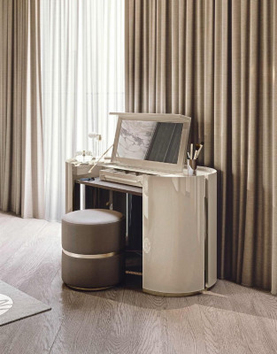 Dressing table with Mirror + Stool Bedroom Furniture Design Bedside table Bizzotto
