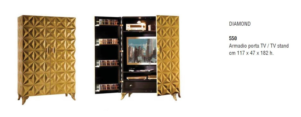 Wall unit tv wall unit Wood Real wood TV cabinet TV Wardrobe extension wall Italy new