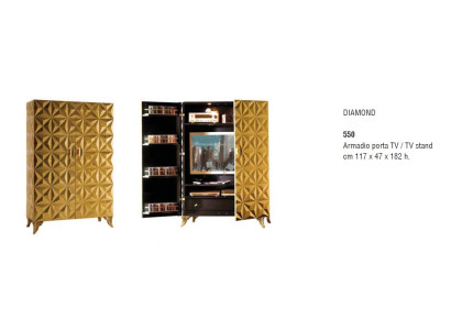 Wall unit tv wall unit Wood Real wood TV cabinet TV Wardrobe extension wall Italy new