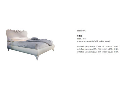 Bed Bed Frame White Design Classic Double bed Bed Luxury Beds Wood Furniture