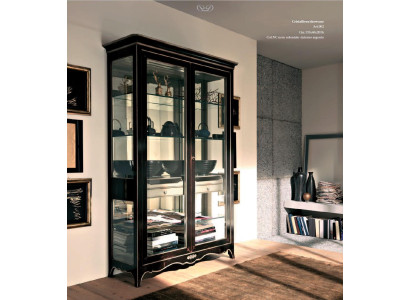 Display case Living room Furniture Solid Wood Display cabinets Glass Wardrobe Real wood Sideboard
