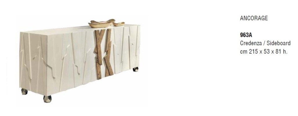 Wood Shelves Lowboard Italy White tv Sideboard TV-cabinet Living room Design Shelf