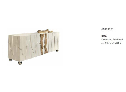 Wood Shelves Lowboard Italy White tv Sideboard TV-cabinet Living room Design Shelf