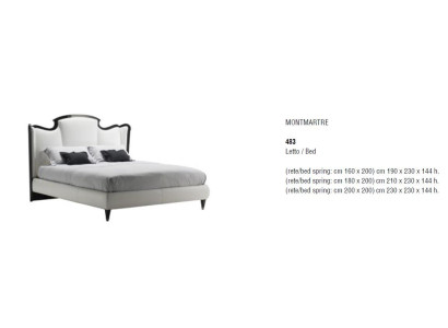 Bed frame e bed frame White Design Classic Double bed Bed Luxury Beds Wood