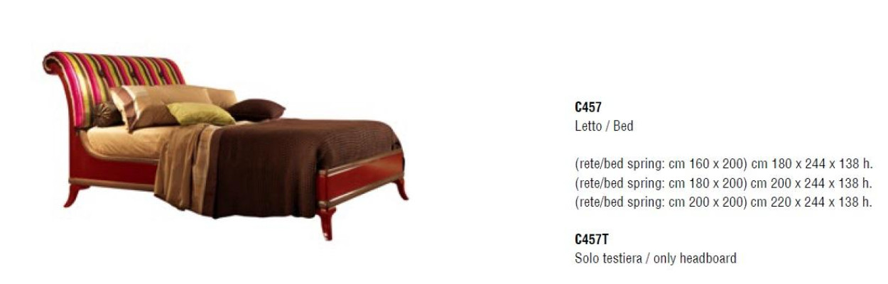 Double bed Double Bizzotto Furniture new Design Bedroom Italian Furniture new