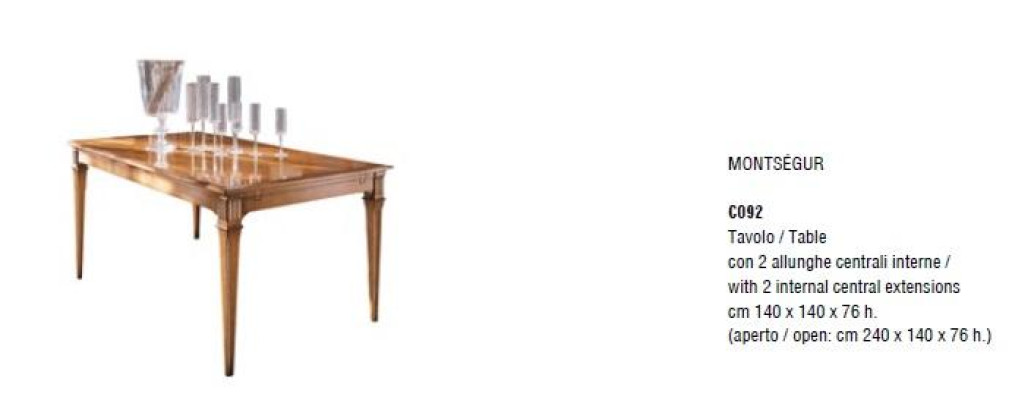 Tables Italian Furniture Solid Wood Dining room Dining table Table Furniture Furnishings