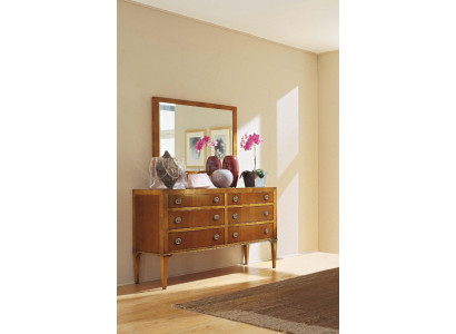 Luxury set 2 pieces. Chest of drawers Mirror Group Wood Console Chests of drawers Wardrobe Classic