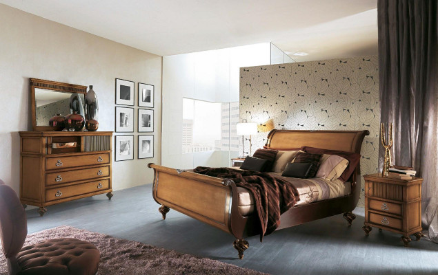 Double Bed Hotel Beds Bedroom Bed frame e Wood Upholstery Furniture Design