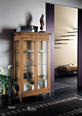 Showcases Living room Brown Cabinets Sideboard light Display case Wardrobe Classic