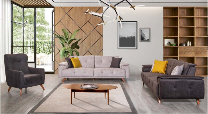 Living room Furniture Stylish three-seater 3-seater upholstered armchair 3-piece suite