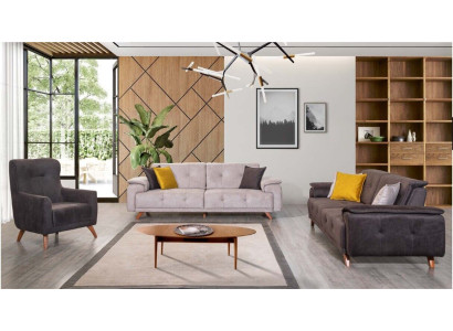 Living room Furniture Stylish three-seater 3-seater upholstered armchair 3-piece suite