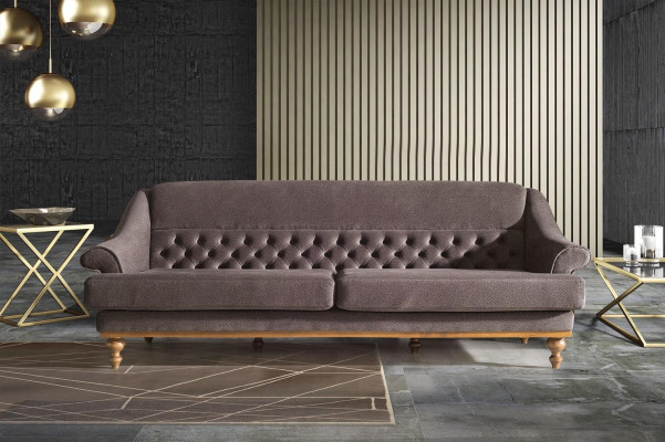 Stylish sofa set designer three-seater luxury armchair sofa set 3 pieces