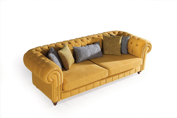 Stylish sofa set designer three-seater luxury armchair sofa set 3 pieces