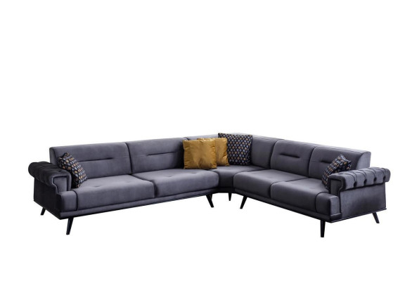 exclusive s Gray Corner sofa L-shape Designer Sofa Modern Living room Couch