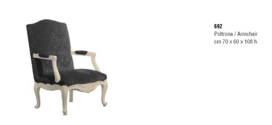 Luxury Armchair Living room Furniture Italian Furnishings Upholstered furniture Single seater