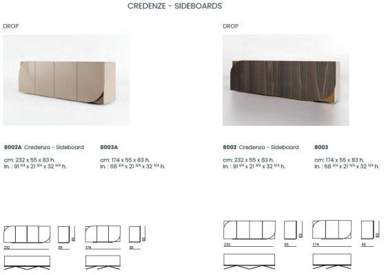 Sideboard Chest of drawers Design Furnishings Lowboard Chests of drawers Italian Furniture new