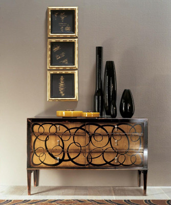 Chests of drawers Style Wood Luxury Lowboard Chest of drawers Sideboard Wardrobe Coat rack Sideboard