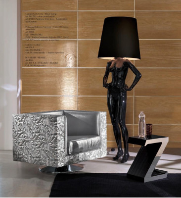 Living room floor lamp light fixture standing lights xxl design lamp figure sculpture new