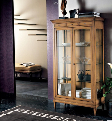 Solid Wood Display Cases Glass Wardrobe Real wood Display case Living room Furniture Sideboard