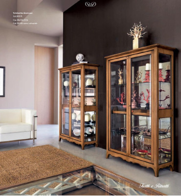 Solid wood showcases Glass Wardrobe Real wood Display case Living room Furniture Sideboard new