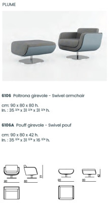 Swivel Armchair Design Bizzotto Living room Italian Furniture Relax Armchair