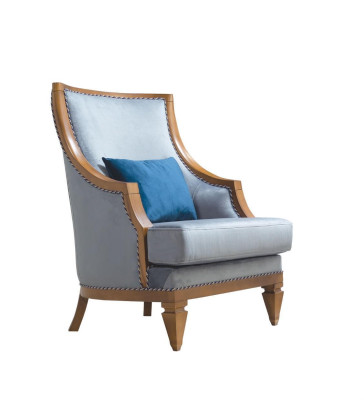 Modern Gray Armchair Textile Single Seater Leather 1-Seater Living room new