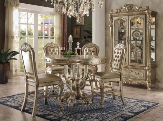 Round Dining room Round Table Wood Tables Round Classic Baroque Rococo Furniture new