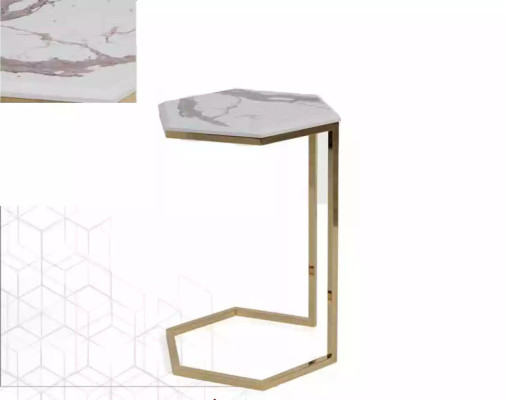 Side table Living room Furniture Material Stainless steel gold stainless steel Design