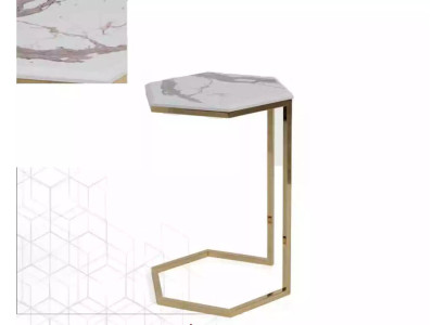 Side table Living room Furniture Material Stainless steel gold stainless steel Design