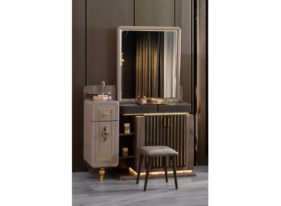 Modern dressing table dressing table console table luxury wood design grey