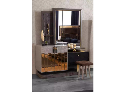 Dressing table Dressing table Console table Console Luxury Wood Design Gray