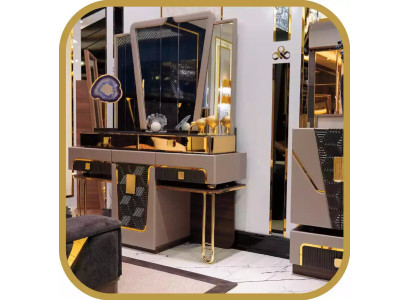 Dressing table console table dressing table Console Gold Luxury Wood Modern
