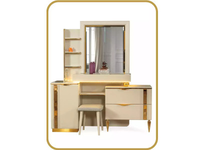 Beige Dressing table Console Table Dressing Table Console Luxury Wood Modern