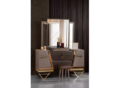 Dressing table Dressing table Girls Console Table Console Gray Luxury Wood