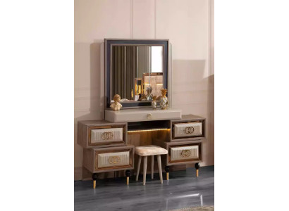 Luxury dressing table Dressing table Console table Console Beige Wood console