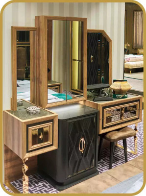 Dressing table Dressing table Console table Console Brown Luxury Wood Modern