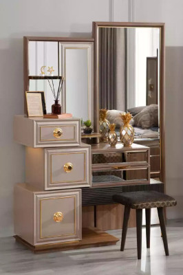 Dressing table Dressing table Console table Console Luxury Wood Design Beige