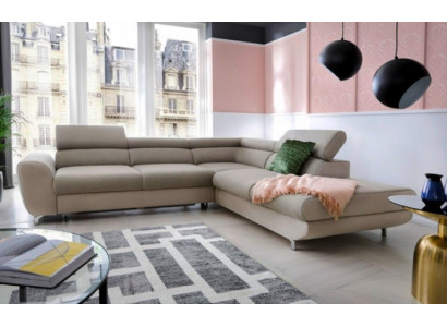Upholstery Sofa Beige Corner suite Corner sofa L-shape fabric sofa Couch Sofa Sofas